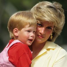 Princess Diana and Prince Harry on holiday in Majorca, Spain