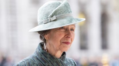 Princess Anne, Princess Royal attends the 2023 Commonwealth Day Service at Westminster Abbey on March 13, 2023 in London, England.