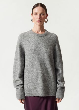 Alpaca-Blend Knit Jumper