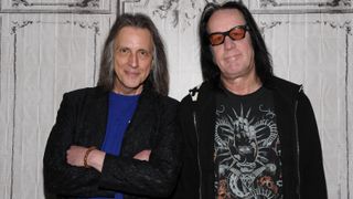 Todd Rundgren (right) and Jesse Gress (R) pictured at AOL Studios in New York City on May 6, 2015.