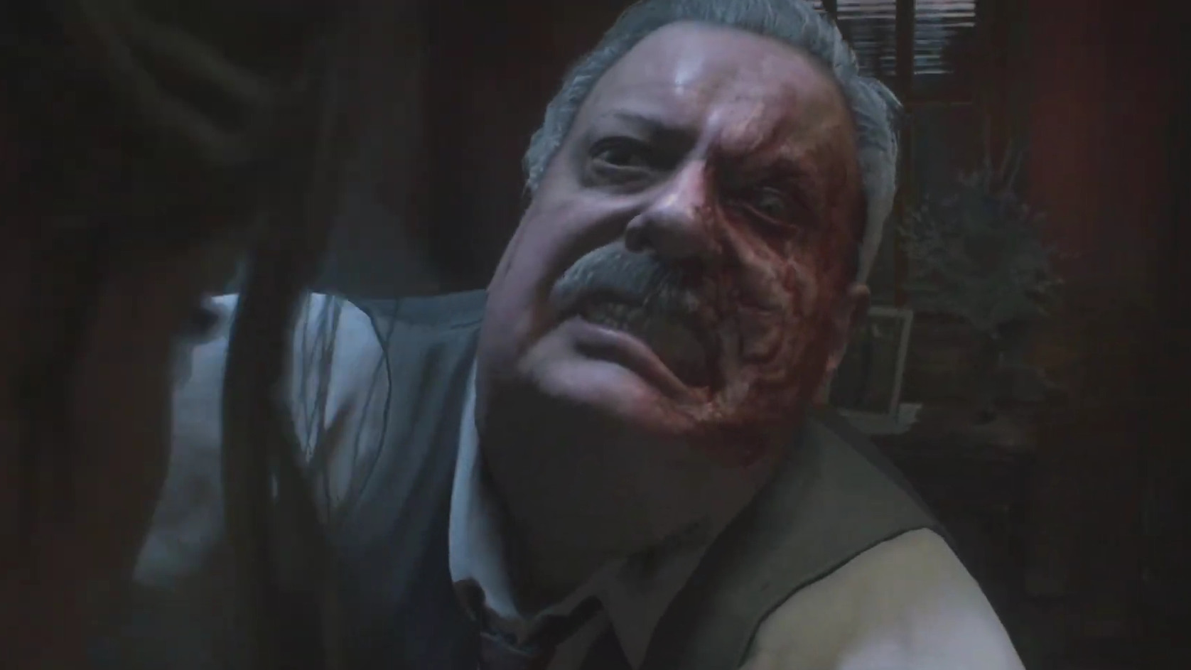 Chief Brian Irons all zomb'd out in RE2 Remake