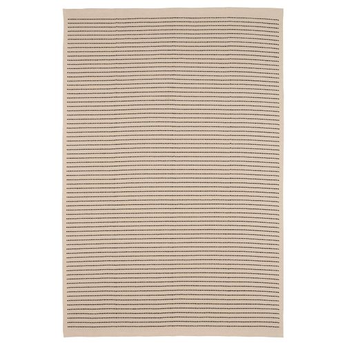 Starreklinte Rug, Flatwoven - Natural/black 5 ' 1 "x7 ' 3 "