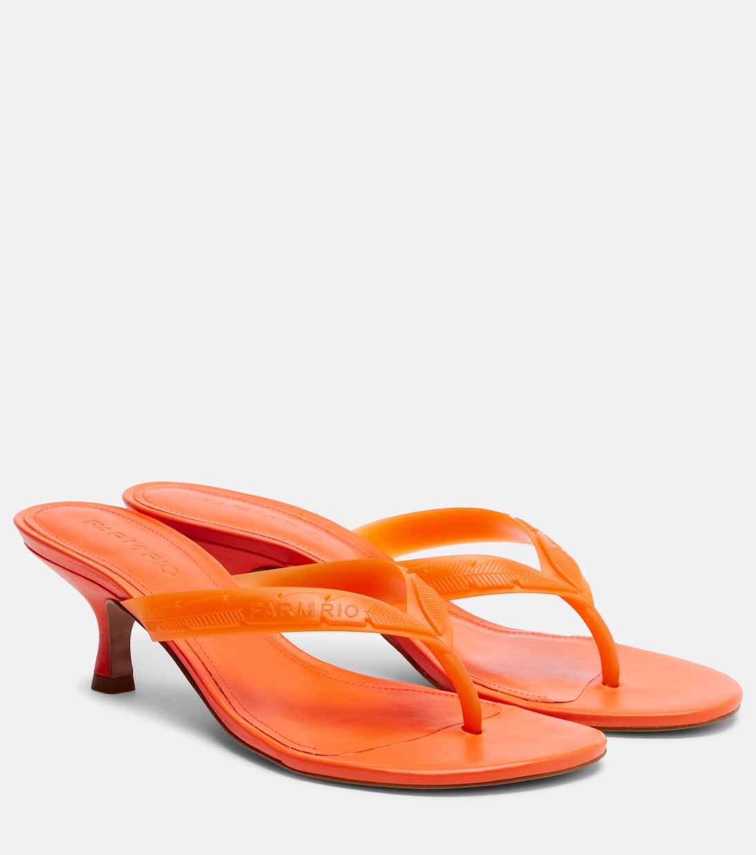 Rob Thong Sandals in Orange - Farm Rio