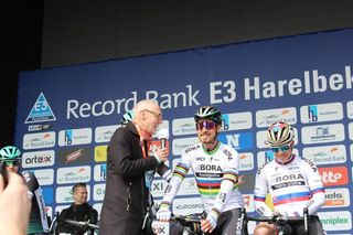 Peter Sagan went down well with fans as he was interviewed on stage