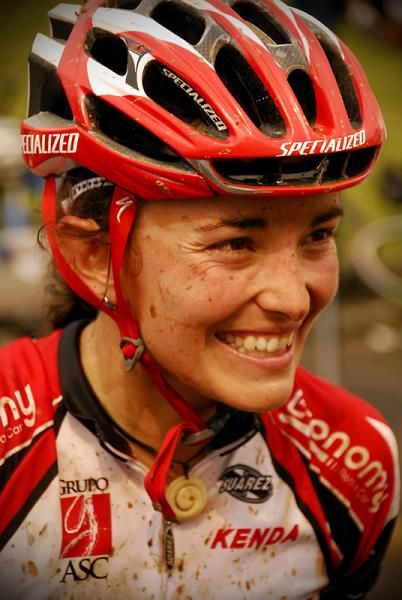 Angela Parra after winning