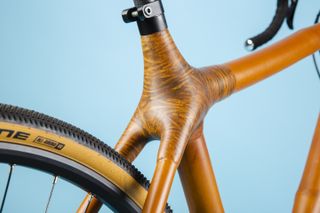 A bamboo bike frame