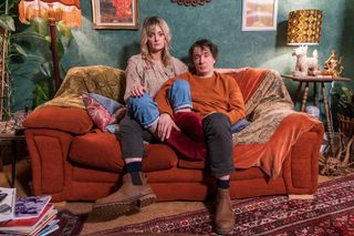 Stuck on BBC2 is a comedy starring Dylan Moran and Morgana Robinson as couple Dan and Carla.
