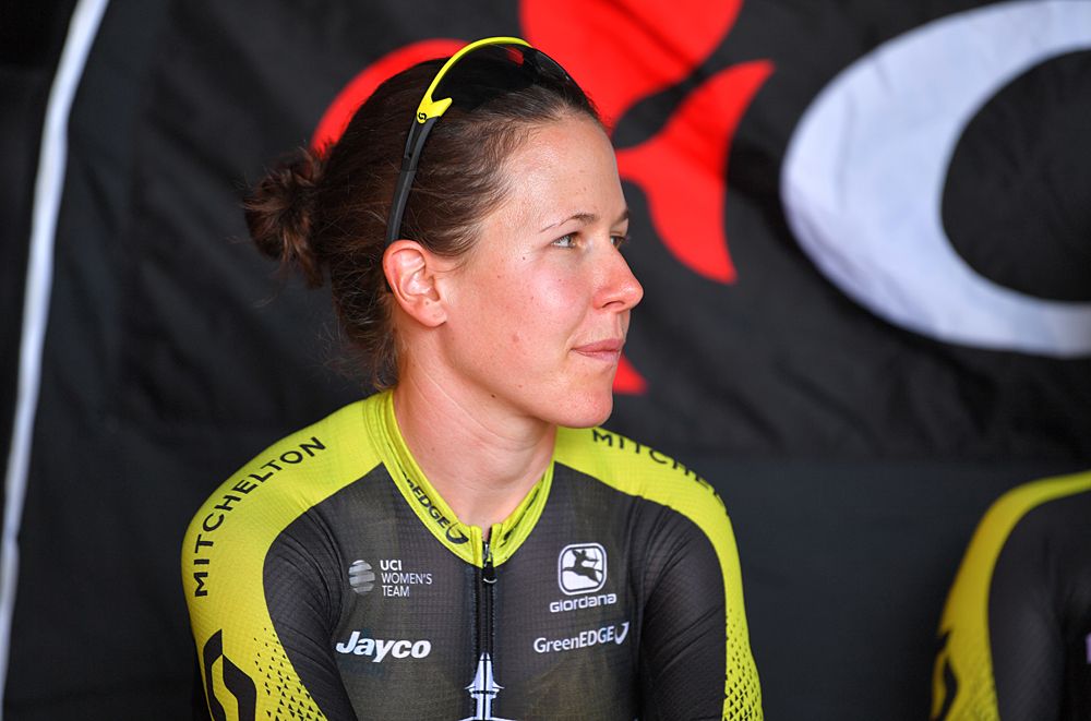 Amanda Spratt ahead of stage 2 at the Giro Rosa