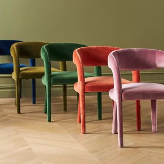 Anthropologie Velvet Hagen Dining Chairs