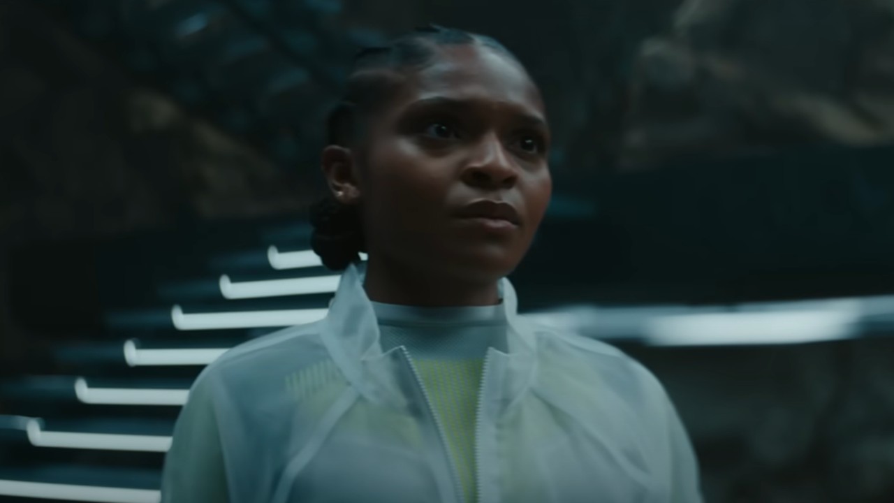 Dominique Thorne como Riri Williams en Black Panther: Wakanda Forever.