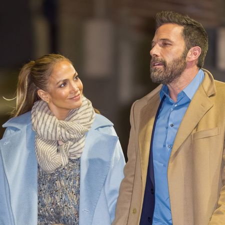 Jennifer Lopez and Ben Affleck attend "Jimmy Kimmel Live" in December 2021