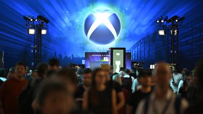 Xbox at Gamescom 2025 &ndash; giant Xbox logo over booth