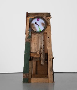 Haphazard grandfather clock from Maarten Baas Play Time exhibition