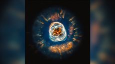 This image of planetary nebula NGC 2392 (whose previously racist nicknamed was removed by NASA) is depicted in this image from the Hubble Space Telescope, released July 11, 2013.