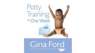 Image of a book with a baby and potty on the front as one of the best potty training books
