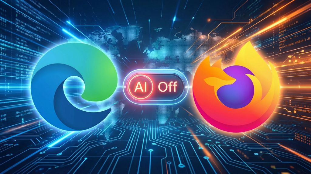 Edge vs. Firefox AI toggle