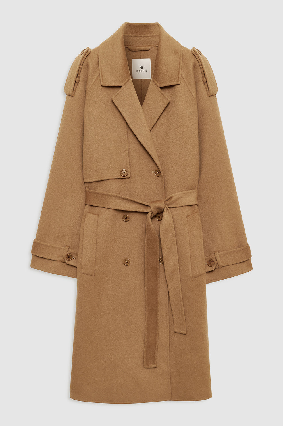 Rickie Maxi Trench - Camel Cashmere Blend