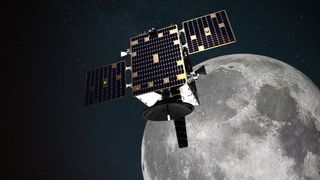The Lunar Pathfinder spacecraft will test a GPS receiver in orbit around the moon.