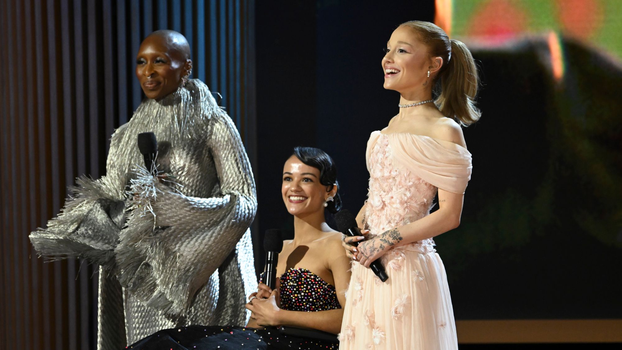 Cynthia Erivo, Marissa Bode and Ariana Grande