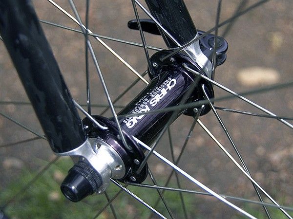 &hellip;and is mated to a Chris King Classic front hub.