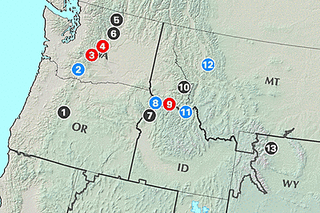 This map shows current large fire incidents across the northwestern U.S. as of Oct. 1.