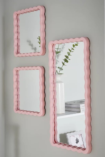 Pink Mirror - Set of 3