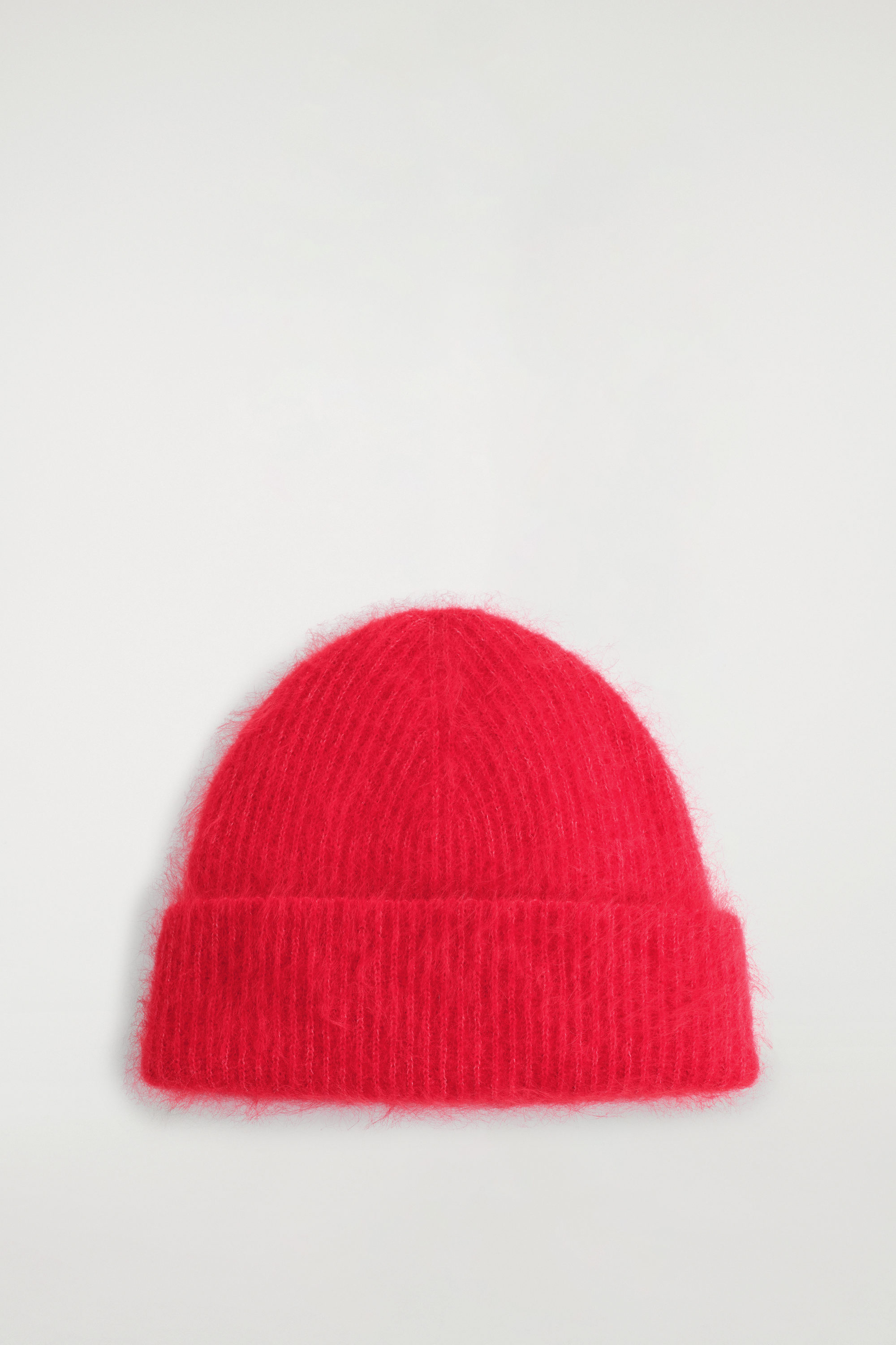 Ribbed Mohair Beanie