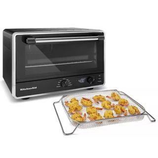 KitchenAid digital toaster oven on a white background