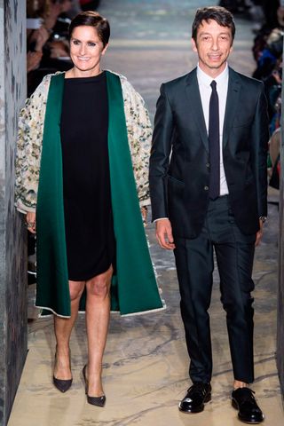 Maria Grazia Chiuri And Pierpaolo Piccioli At Paris Haute Couture Fashion Week 2014