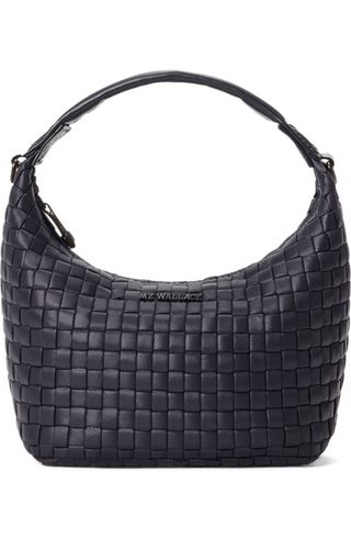 Mini Woven Top Handle Hobo Bag