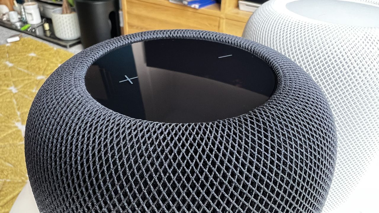 HomePod 2 on shelf in a home