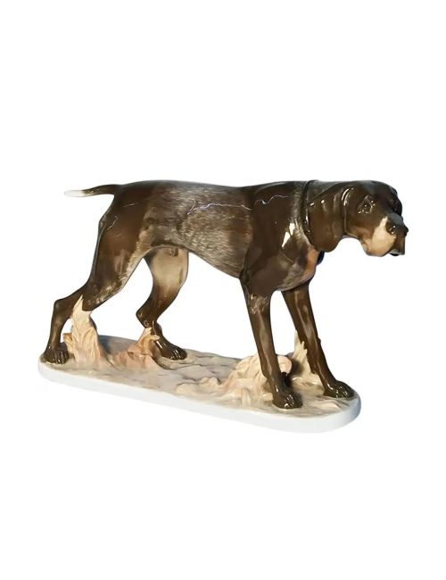 Porcelain Dog Figurine, Rosenthal Porcelain by F. Diller, 1913-1927