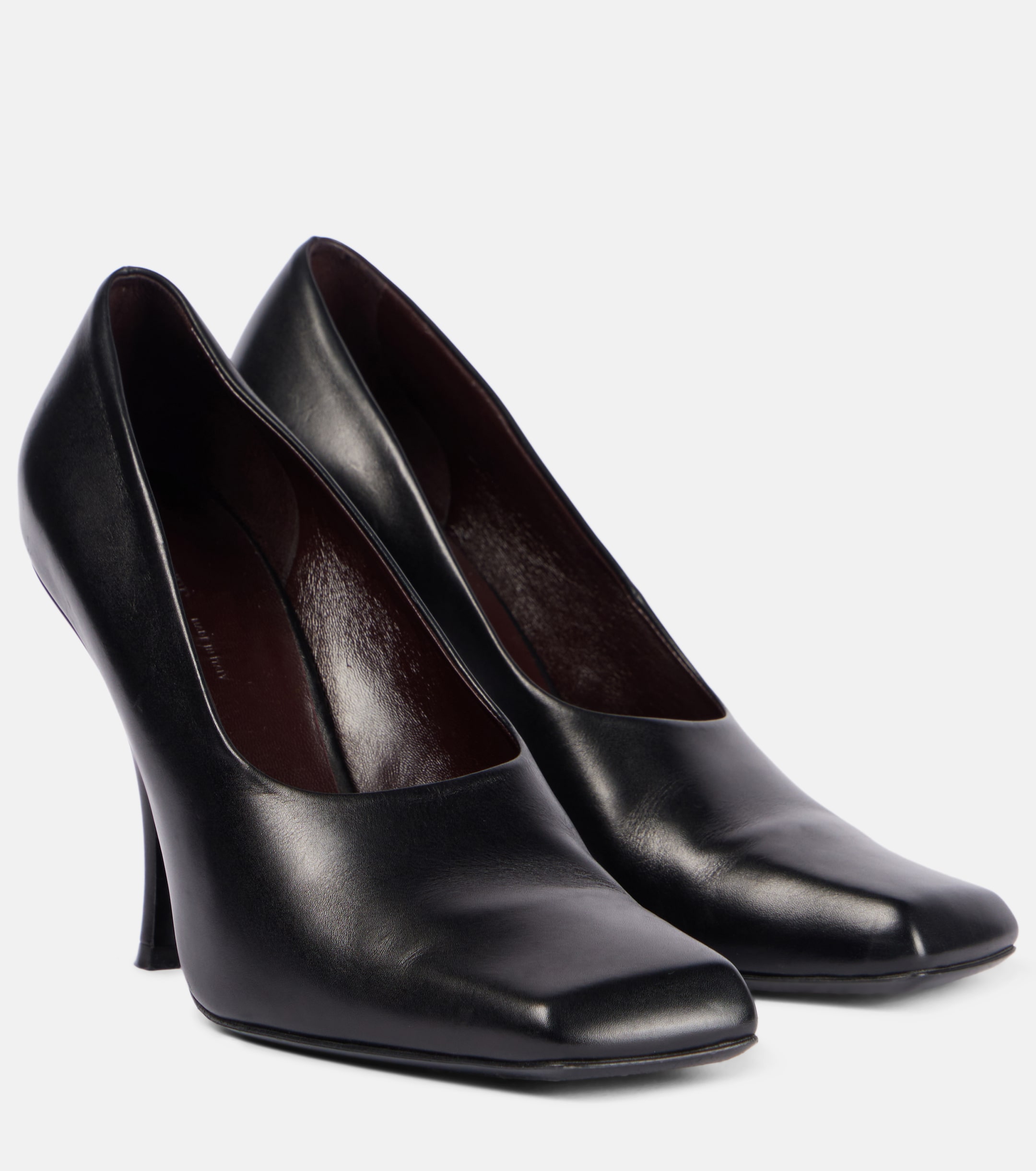khaite square toe heels