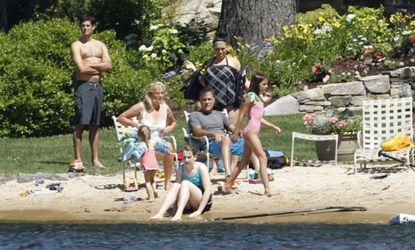 Oh, sure, Mitt Romney and his family look relaxed now, sitting on the beach in front of their New Hampshire vacation home. But the grown-ups will also spend part of their vacation competing i