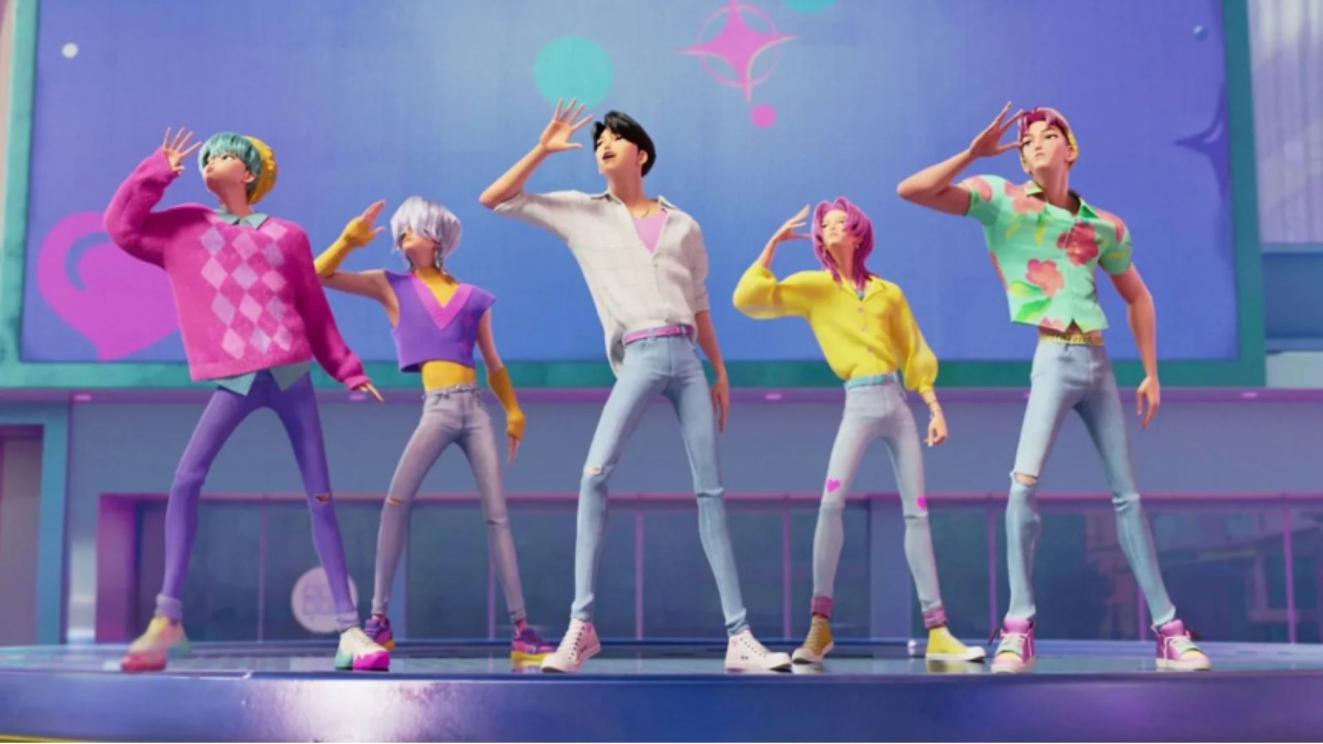 an image of Kpop Demon Hunters Jinu and Abby and Saja boys  