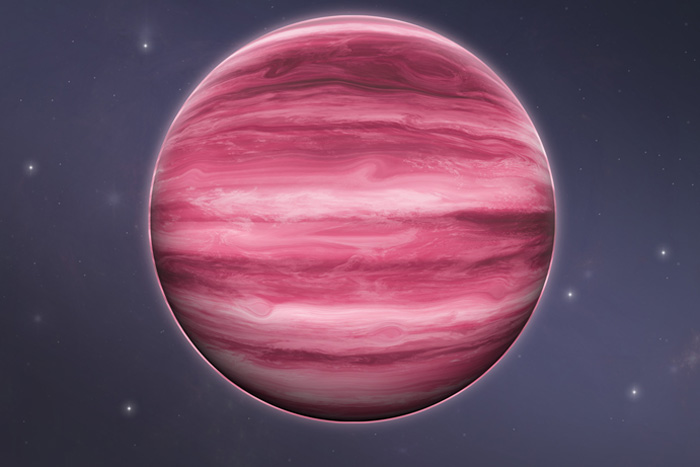 A planet-like star with water clouds