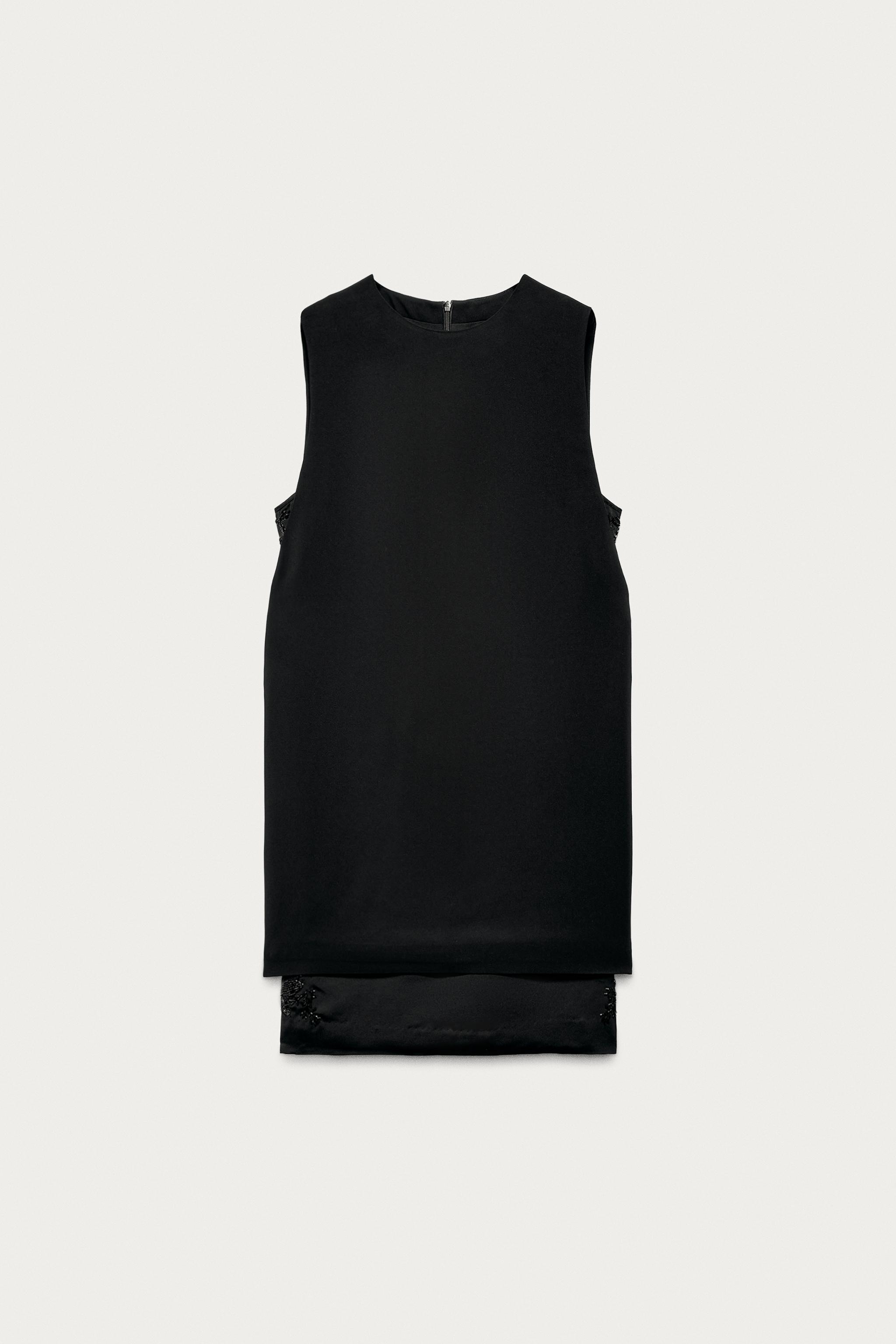 Beaded Mini Dress Marisa Berenson X Zara