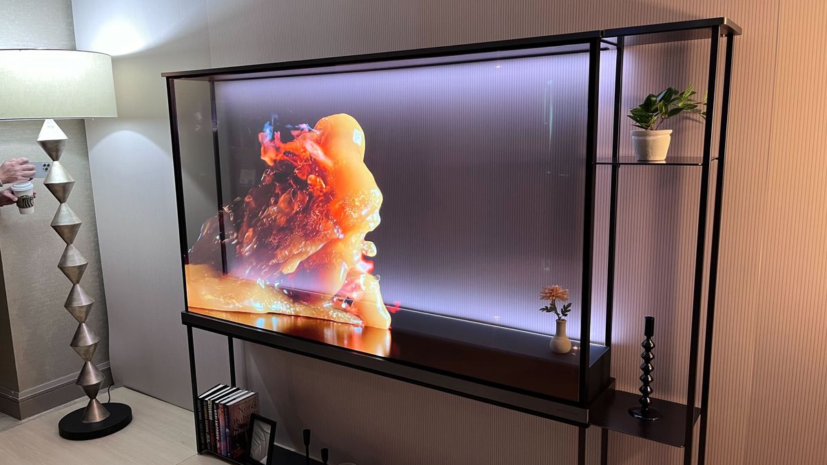 I tried LG's amazing transparent OLED TV you'll actually be able