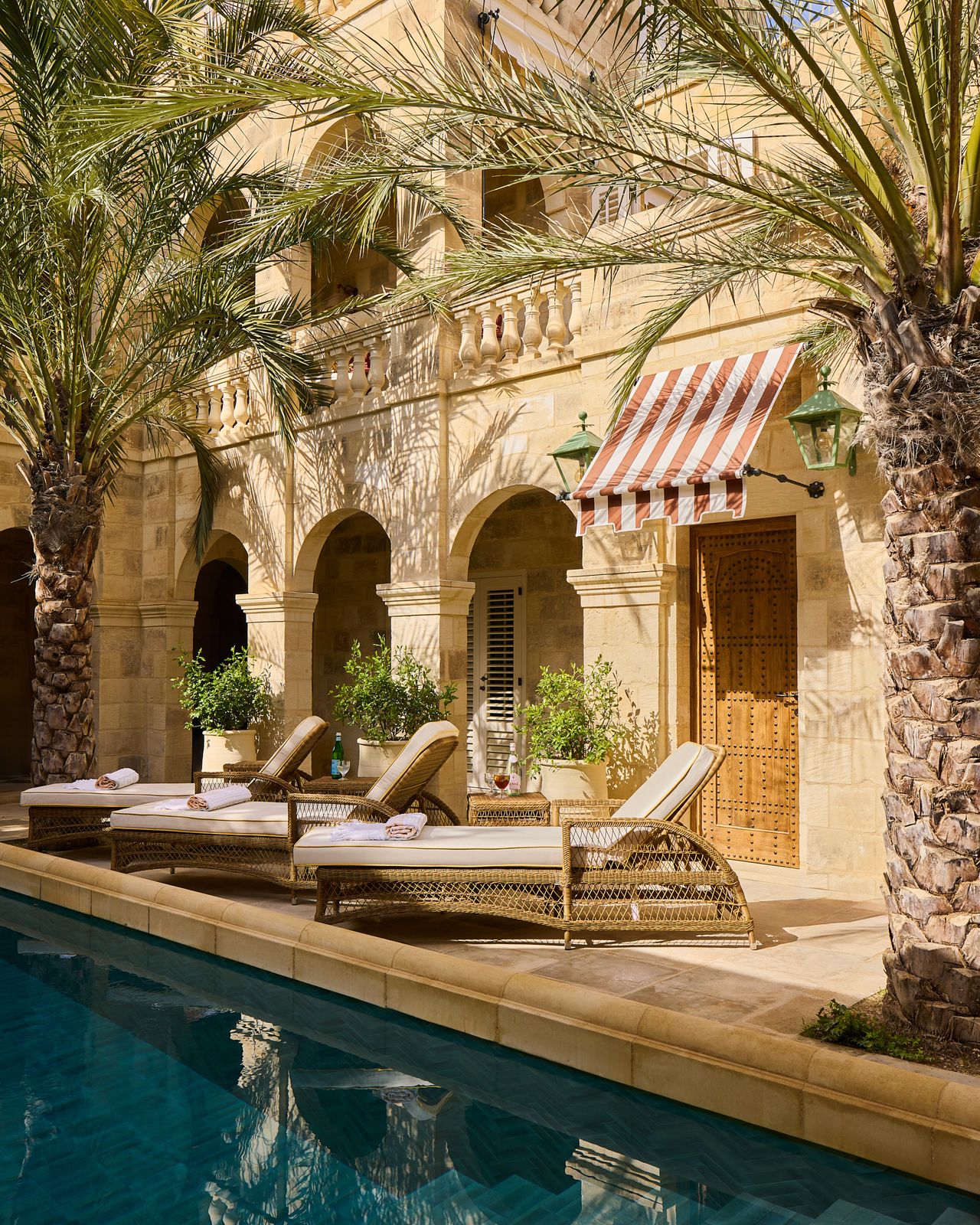 Swimming pool in Casa Bonavita hotel, Malta