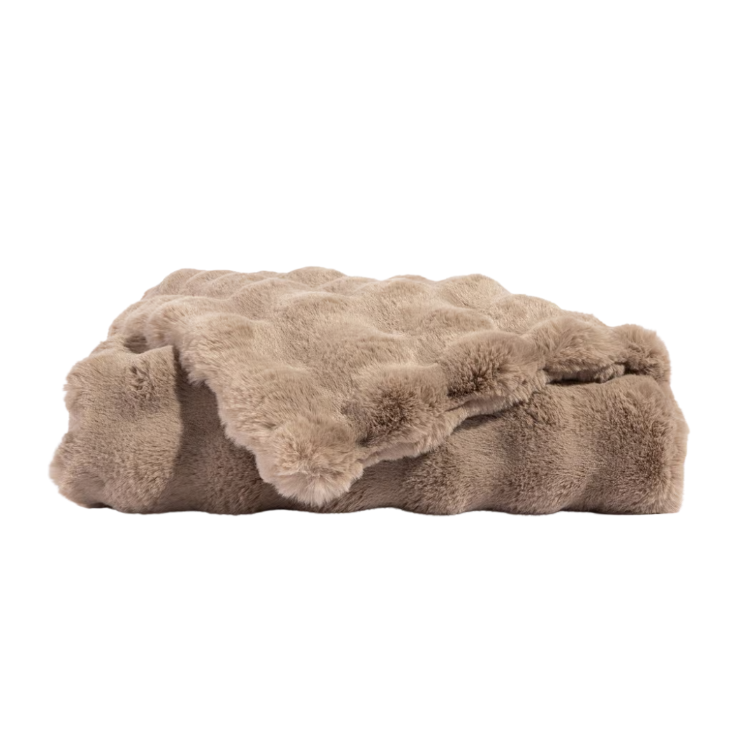 Bubble Cuddle Blanket - Walnut / Throw