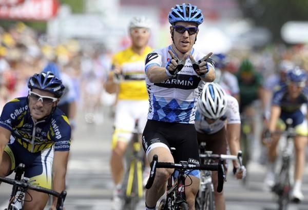 Tyler Farrar added to Garmin-Cervelo's amazing first few days with a win on stage 3
