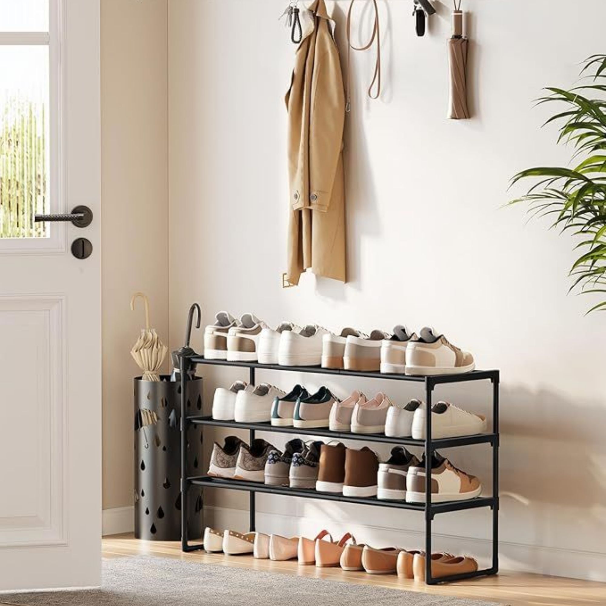SONGMICS 3-Tier Shoe Rack