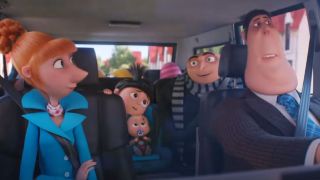 Lucy and the whole family in Despicable Me 4