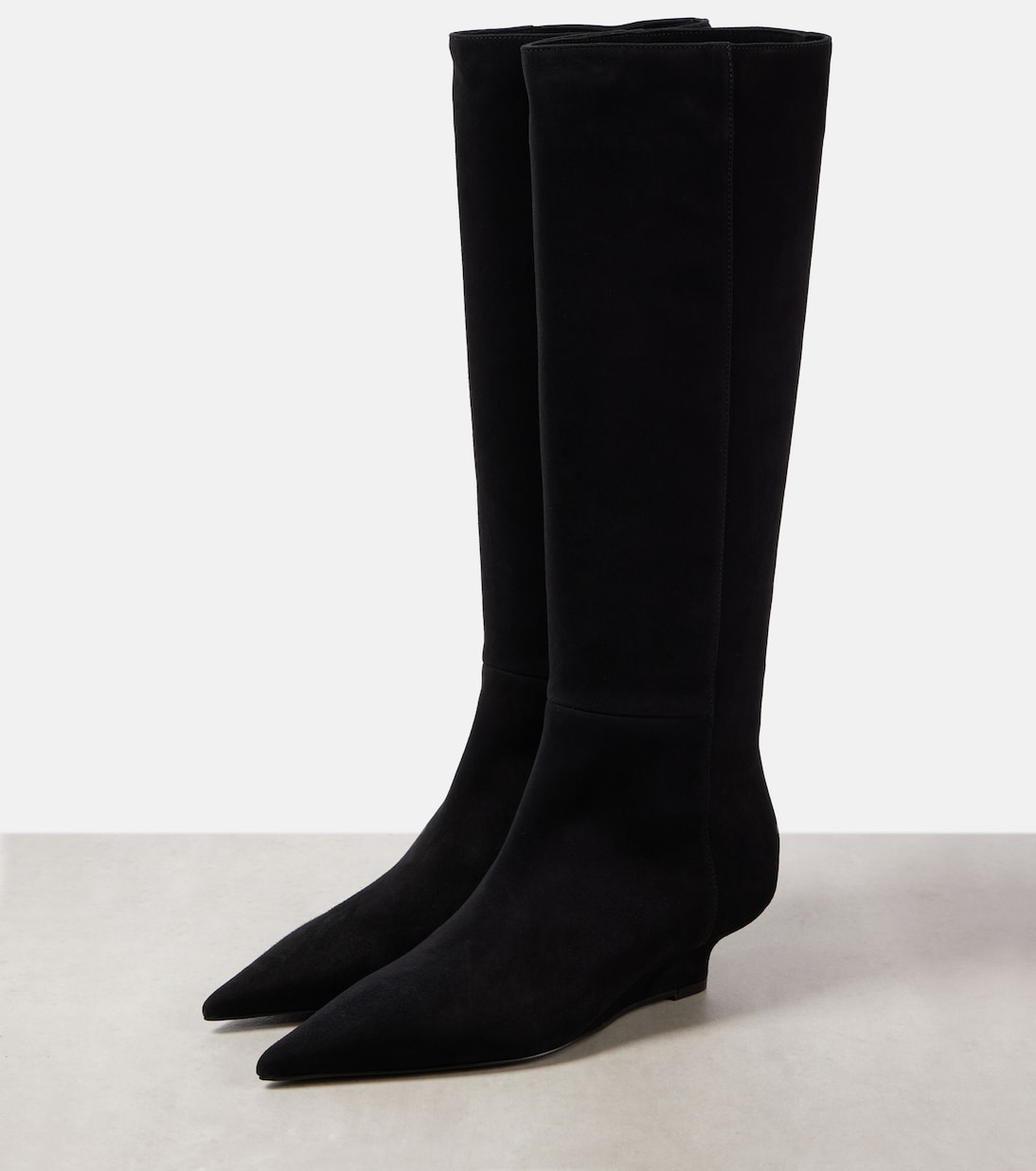 Sharp 40 Suede Knee-High Boots