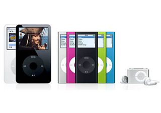 Size comparison of the Ipod family.