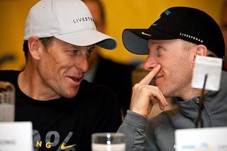 Lance Armstrong and Levi Leipheimer (Astana)