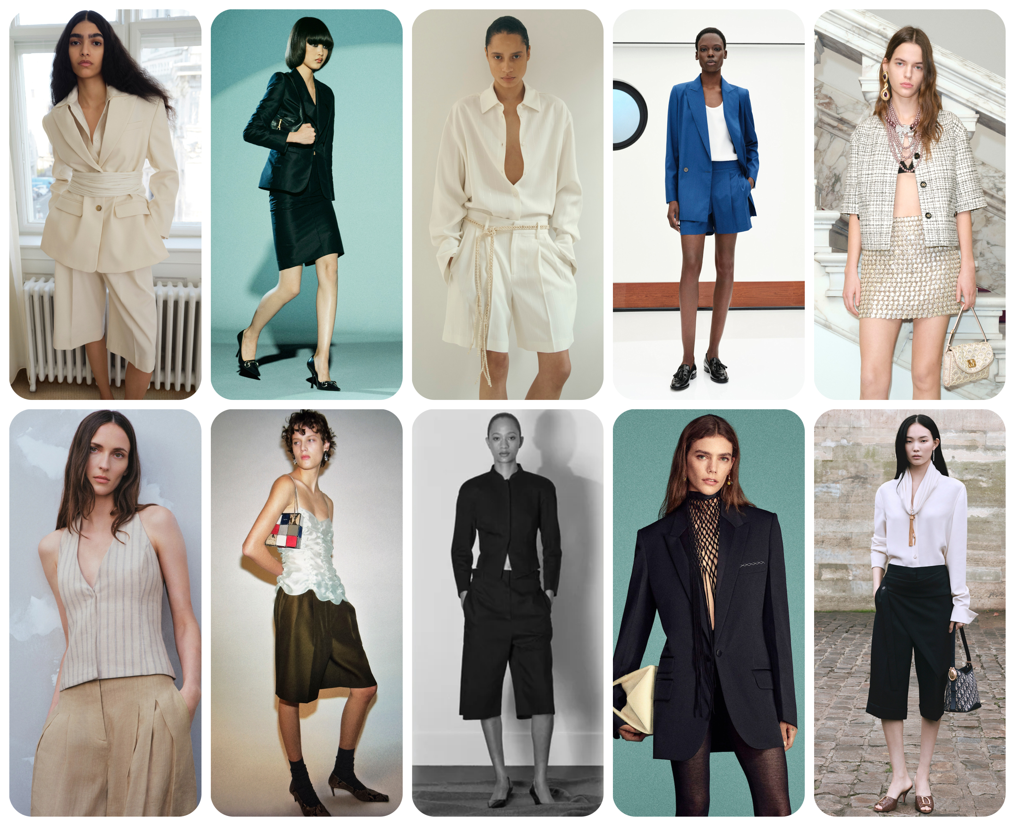 summer fashion trends 2026, summer suiting at By Malene Birger, Max Mara, Kallmeyer, Gucci, Valentino, TWP, Khaite, The Row, Victoria Beckham, Dior