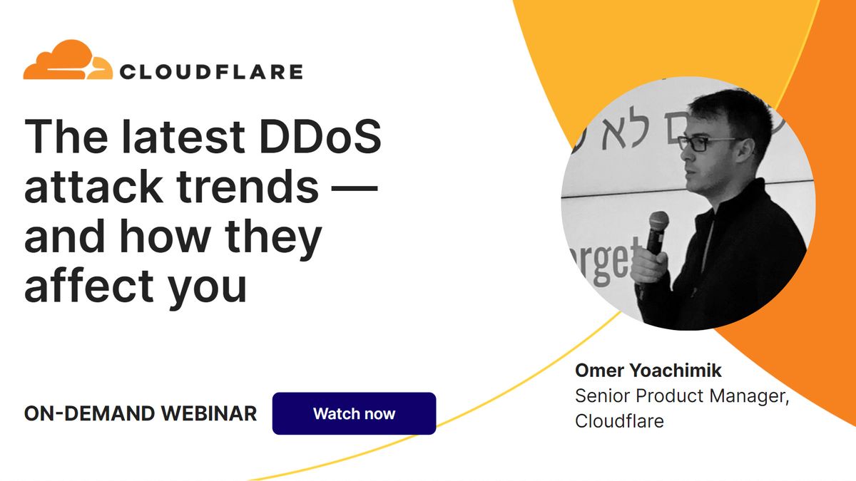 A webinar from Cloudflare on the latest DDoS attack trends