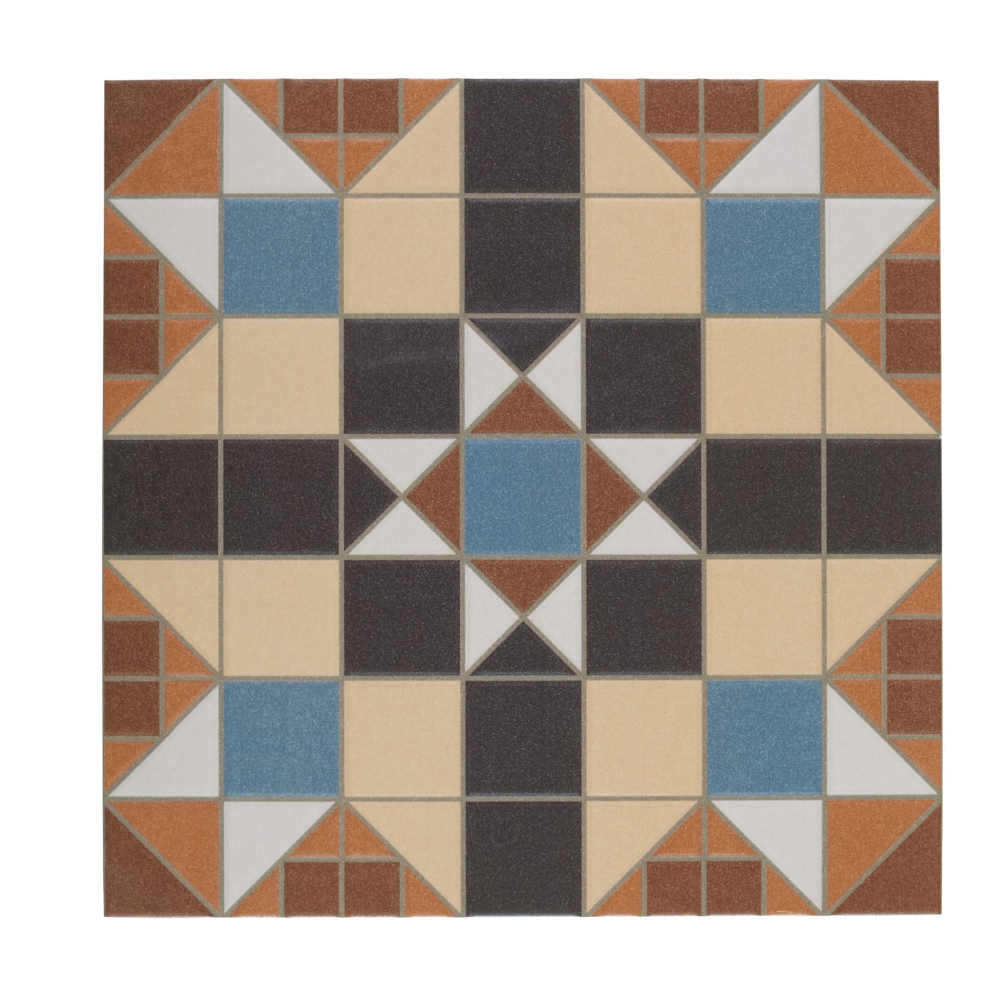 Wickes Dorset Marron Patterned Ceramic Wall & Floor Tile