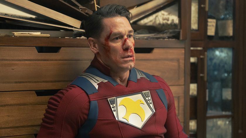 Chris Smith looking horrified in Peacemaker season 2 episode 7